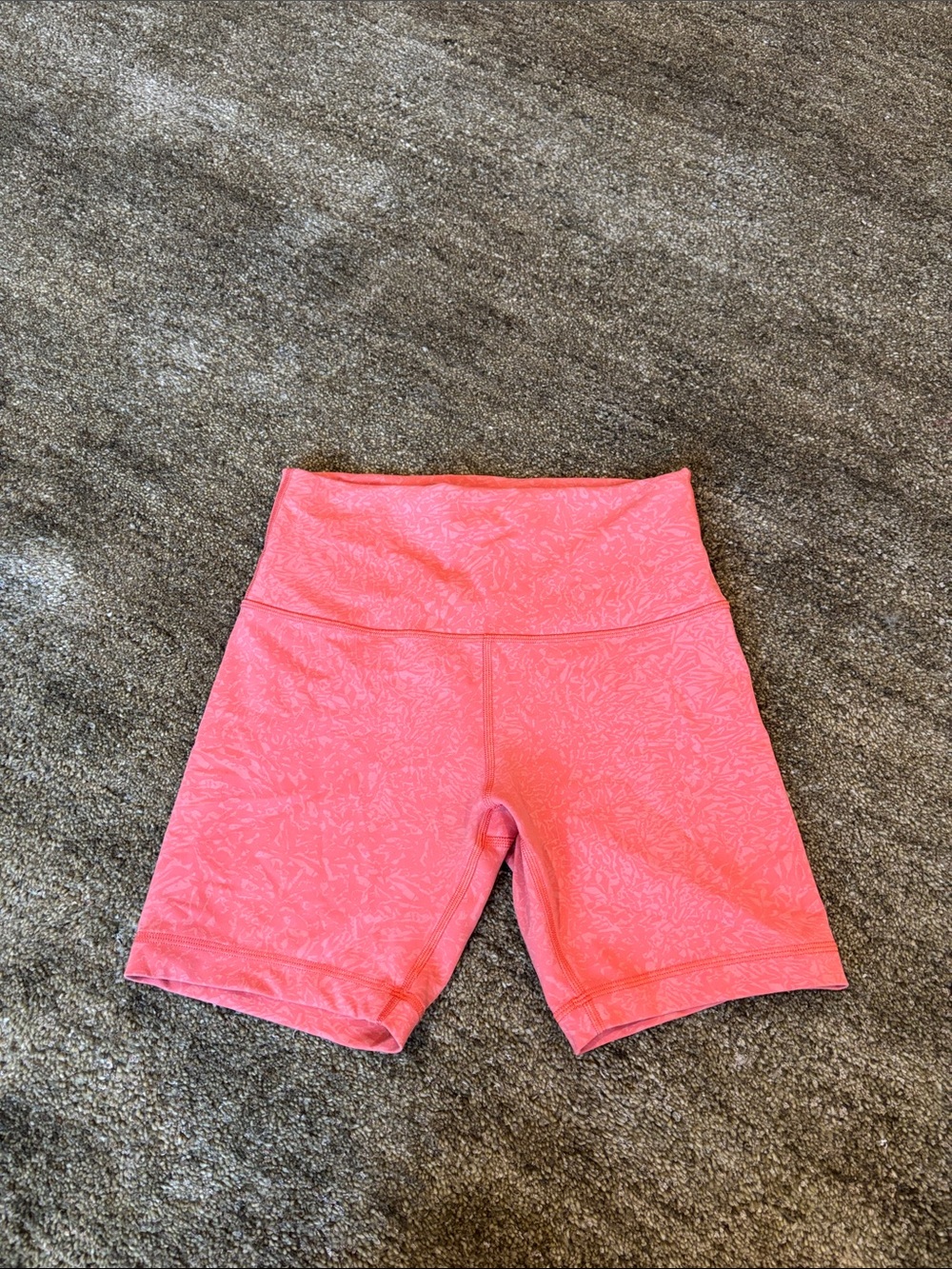 lululemon athletica Coral Pink High-Rise Bike Shorts